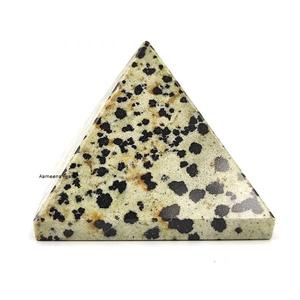 Pirámide de cuarzo Natural de jaspe, cristal de dalmación curativo de la mejor calidad, venta al por mayor, pirámide de cristal, compra de ágata de Ameena - Product Image 1