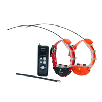 Impermeable para 2 perro gps tracker collar para la caza de tarjeta sim GPS-25002