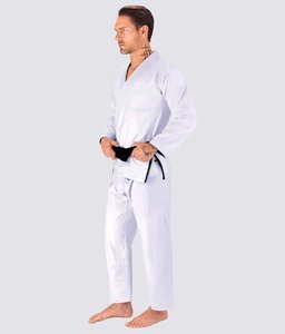Uniforme de algodón de tejido de perla blanca de alta calidad Jiu Jitsu brasileño Gi personalizado ultra suave para hombres para Karate y Jiu Jitsu - Product Image 4