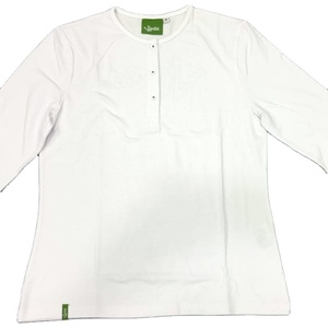 Le plus récent t-shirt décontracté à manches longues du Bangladesh Collection printemps/automne Gradient Print Design Patte Boutons en coton - Product Image 1