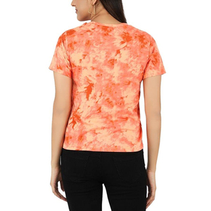 Camiseta de algodón con sublimación personalizada para mujer, ropa cómoda de gran tamaño, nuevo diseño - Product Image 2