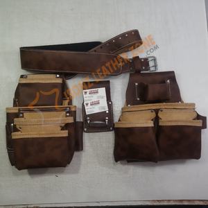 น้ำควายหนังเข็มขัดเครื่องมือกระเป๋ากระเป๋าช่างไม้ - Product Image 1