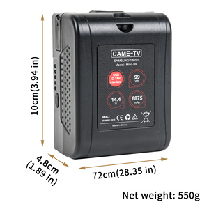 CAME-TV Mini 99 14.4V 99Wh Lightweight <strong>V</strong> <strong>Mount</strong> <strong>Battery</strong> for with 2 D-Tap &amp; 1 USB 5V Outlets for Camera - Product Image 5