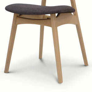 Sillas de comedor de diseño moderno, patas de madera, tela de plástico, muestra gratis, silla de tulipán, muebles para el hogar al por mayor, madera nueva bruta - Product Image 6