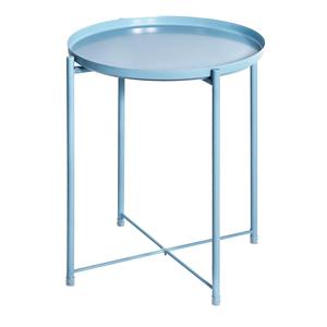 Mesa auxiliar de dos niveles de lujo hecha a mano moderna mesa de centro simple de metal recubierto de polvo dorado uso doméstico disponible - Product Image 5