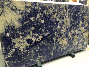 Losa de granito azul de <span class=keywords><strong>sodalita</strong></span> extra estándar de Pedra <span class=keywords><strong>Sodalita</strong></span> brasileña pulida exótica para suelo de pared Interior - Product Image 2