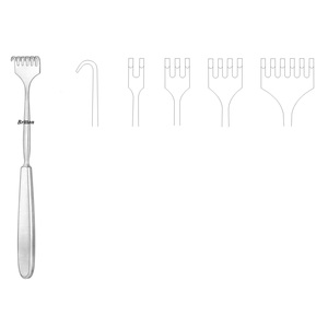 RETRACTOR Quirúrgico de calidad, instrumentos médicos, VOLKMANN BLUNT, 23 CM - Product Image 2