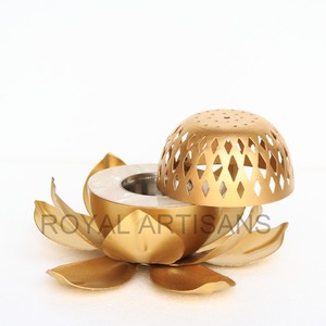 Brûleur d'encens arabe Bakhoor en laiton, design tendance, fabrication artisanale, prix le plus bas auprès des artisans royaux - Product Image 2