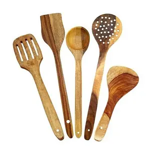优质木勺套装定制形状和尺寸木勺套装，适合家庭和厨房使用