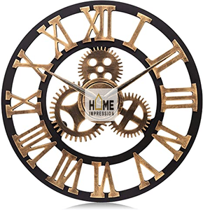 Vente en gros Horloges murales de luxe en métal doré Horloges murales décoratives modernes en métal Horloges murales fantaisie créatives en métal meilleures ventes - Product Image 4