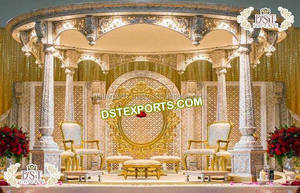 Boda india tradicional Devdas Mandap Set Último diseñador Dev Pillars Mandap EE. UU. Elegante boda Tendencia Devdas Mandap Set - Product Image 3