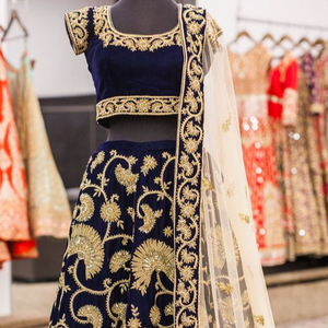 ---ELEGANT--NEW--HEAVY--BRIDAL--LEHENGA WITH KOTI--Dress with---Embellished in crystal glass beads stone work for Wedding=2021 - Product Image 1