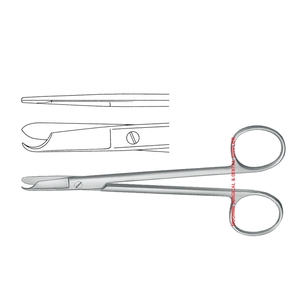 Tijeras de Ligadura Littaure, Rectas, 14 cm, Fabricante y Exportador de Instrumentos Quirúrgicos - Product Image 1