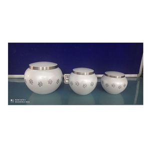 White Odyssey Pet Cremación Urna Brassworld India's Funeral Supplies - Product Image 1