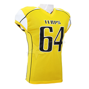 Camiseta de entrenamiento de fútbol de alta calidad personalizada, uniforme de fútbol americano para equipos juveniles, sublimación de talla grande en blanco - Product Image 2