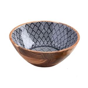 Ensaladera de Madera de Diseño Clásico y Elegante, Hecha a Mano, Vajilla Clásica y Elegante, Tazón de Sopa de Madera - Product Image 5