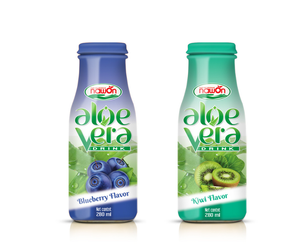 NAWON OEM Purée de jus d'aloe vera 280ml en bouteille de verre avec grenade, fruit de la passion, mangue et corossol 10 Brix - Fournisseur en gros - Product Image 3