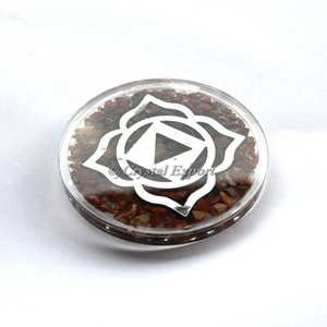 100% Velvet Jewelry Bag Customiz Root Chakra Orgone <b>Coaster</b> - Product Image 1