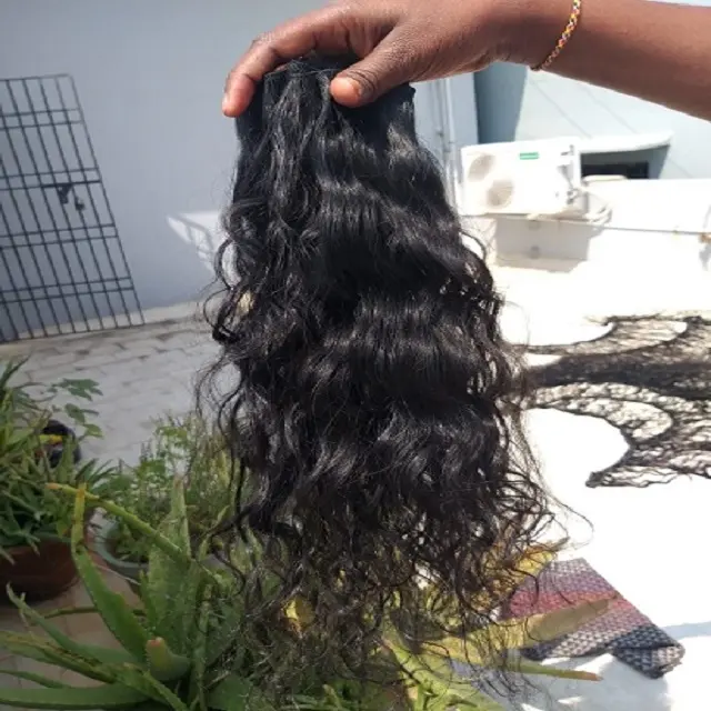 New High Quality Virgin Human Hair Bundles 100% natural Raw Indian Hair Extensions Deep Wave hair from India for factory prices
