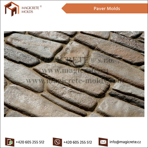 Giá Bán Buôn Chất Lượng Tốt Nhất Silicone Cao Su Gạch Tường Lát Sân Vườn Khuôn Đá Bê Tông - Product Image 5