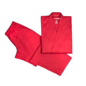 Martial Arts Karate <b>Elastic</b> Drawstring Uniform for Kids Adult Lightweight Student Gi with Free <b>Belt</b> - Product Image 1
