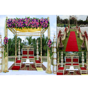 Mandap de Madera para Bodas al Aire Libre, Mandap Gujarati para Bodas, Mandap de Madera Perfecto para Bodas Indias, Canadá - Product Image 1