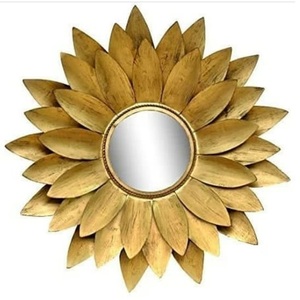 Hot Selling Iron <b>Mirror</b> Art <b>Irregular</b> Circular Living Room Metal Frame Wall <b>Mirror</b> Decor Christmas Vintage Luxury Space Casual - Product Image 2