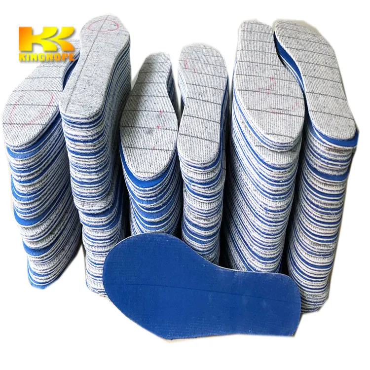 Shoe Inner sole Insole board with eva foam cebra con eva Non Woven Striate Insole Board with Blue EVA for footwear