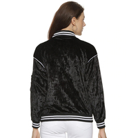 Veste en velours noir pour femme, style décontracté et sportif, hiver, unie, réversible, séchage rapide, respirante, matelassée, doublure en coton tissé