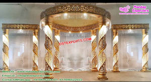 Mandap de Fibra de Cristal para Bodas Asiáticas de Estilo Imperial, Elegante Mandap de Fibra de Cristal para Bodas en Suecia, Mandap de Cristal de Diseño para Bodas en AMÉRICA - Product Image 6