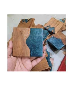 Direct Factory Sale Wood Epoxy Resin <b>Coaster</b> High Quality Natural Cup Drink Round Square <b>Wooden</b> <b>Coaster</b> by Quality Handicrafts - Product Image 5