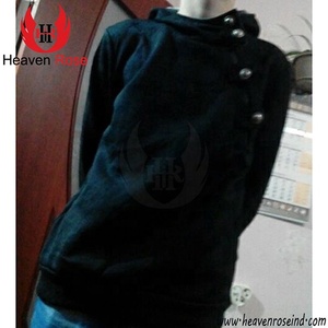 Sudadera con Capucha y Cremallera Completa para Hombre, Estilo Urbano, Manga Regular, Gruesa, Hombros Caídos, Talla Grande, para Invierno - Product Image 6