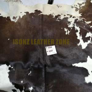 Tapis en cuir de vache, cuir de vache, poils longs/qualité supérieure - Product Image 2