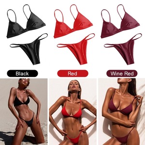 ชุดว่ายน้ำบิกินีบราซิลชุดว่ายน้ำเซ็กซี่สำหรับผู้หญิงชุดว่ายน้ำบิกินี่ดันทรงขนาดไมโคร - Product Image 5