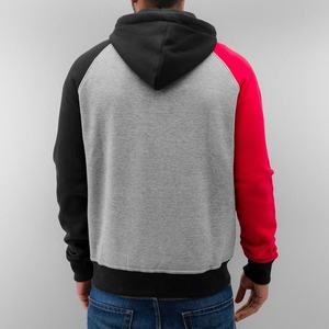 <b>Men's</b> Waterproof Embroidered Knitted <b>Fleece</b> Hoodies <b>Black</b> Heather Winter Zipper-Up Outdoor Sportswear - Product Image 3