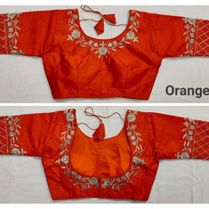 Nouvelle tendance fête porter Phantom soie lourde broderie travail Blouse femmes indiennes porter prêt à porter meilleur prix en gros Surat vêtements - Product Image 1