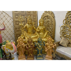 Statue de créateur Parvati en Fiber de carbone, Statue de seigneur Shiva, décoration de mariage, de thème traditionnel - Product Image 1