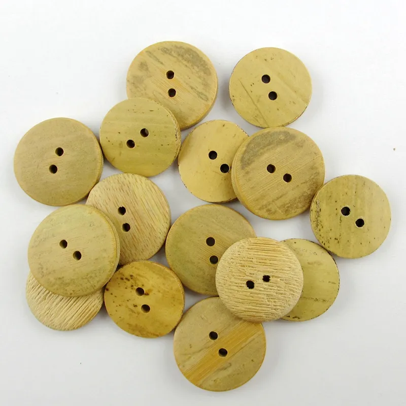 Boutons en bois de bambou pour vêtements, 10 pièces de haute qualité pour décoration, au meilleur prix