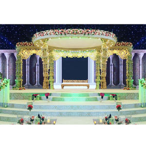 Maravillosa boda india Maharani Mandap boda aspecto de madera FRP Mastani Mandap diseñador hindú boda Sultan Mandaps Francia Emiratos Árabes Unidos - Product Image 1
