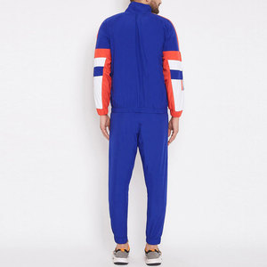 Wholesale Men's Zipper Sweat Shirt Ribbing on cuffs and hem With Matching Track Pants Sweat Suits Set - Product Image 2