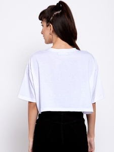 เสื้อครอปเซ็กซี่สำหรับผู้หญิงใส่ในฤดูร้อนเสื้อแฟชั่นมีกระดุมประดับพู่ตกแต่งโลโก้ตามสั่งเป็นมิตรต่อสิ่งแวดล้อม - Product Image 3