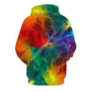 เสื้อฮู้ดทรงหลวมออกแบบเองได้ใส่สบายพร้อมเสื้อฮู้ดพิมพ์ลายแบบซับลิเมชัน - Product Image 2