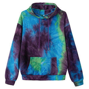 Haute qualité femmes pull à capuche sweat à manches longues Slim Fit basique décontracté polaire imprimé tricoté tissu pour l'automne - Product Image 5