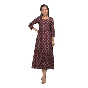 Áo Nữ Kurti In Họa Tiết Thổ Cẩm Kurti, Trang Phục Dân Tộc Ấn Độ, Bằng Vải Cotton, Phong Cách Kurti Hàng Ngày