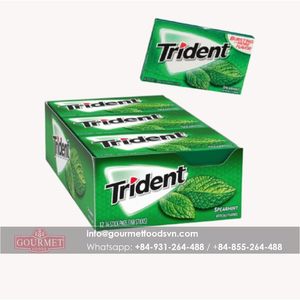 ตรีศูลกัมปราศจากน้ำตาล Spearmint 14S 21.6G/ขายส่งหมากฝรั่งตรีศูลจากเวียดนาม - Product Image 2