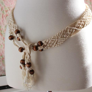 Cinturón de macramé hecho a mano, felicidad hecha a mano - Product Image 1