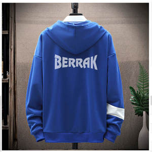 เสื้อฮู้ดผู้ชาย,เสื้อวอร์มลำลองฤดูใบไม้ผลิแนวสตรีทฮาราจูกุเสื้อสวมหัวตัวอักษรญี่ปุ่นคอกลมมีกระเป๋า - Product Image 1