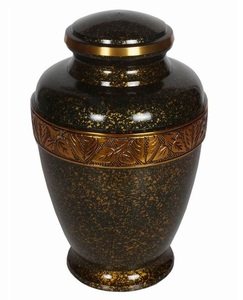 Urne funéraire classique en métal de style américain pour les cendres humaines - Product Image 2