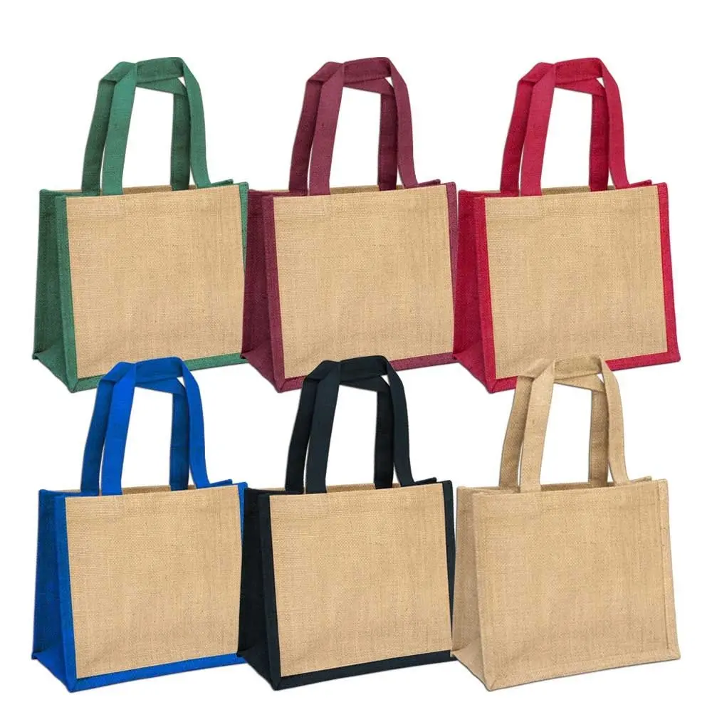 Cheap Price Custom Reusable Jute Shopping Bag Beach Hand Tote Jute Bag Eco Friendly Jute Tote Bag From Bangladesh