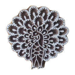 Sello textil con estampado de bloques indios, diseño de pavo real, sello de bloque de madera tallado a mano, sello de impresión - Product Image 6